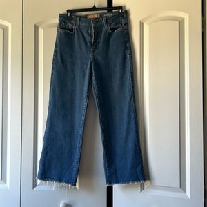7 For All Mankind Blue Cropped Jeans